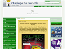 Tablet Screenshot of esplugadefrancoli.cat